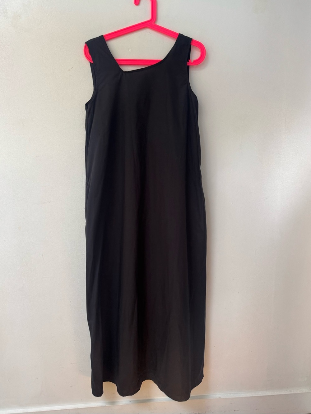 EMC black cotton maxi sack of a dress size SMALL - Picture 8 of 10